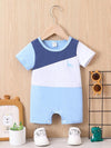 Baby Colourblock Dinosaur Print Tee Romper